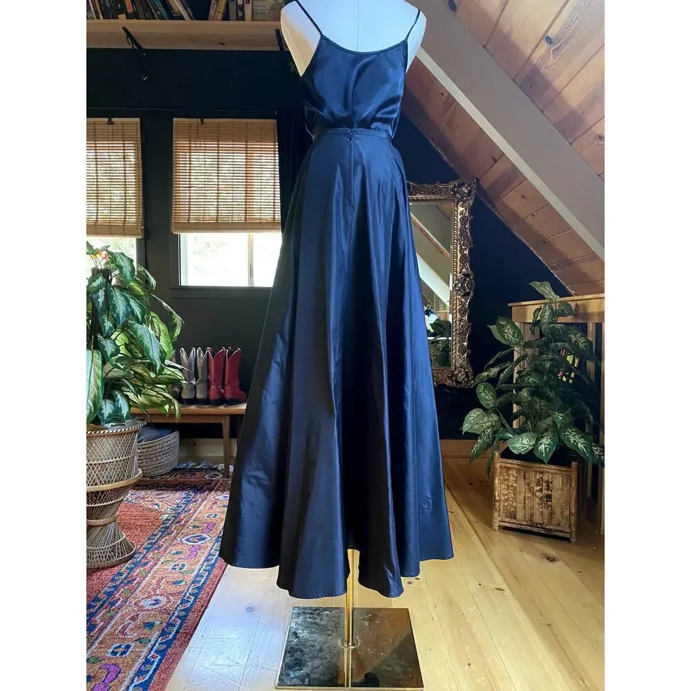 Vintage Skirt Silk Black